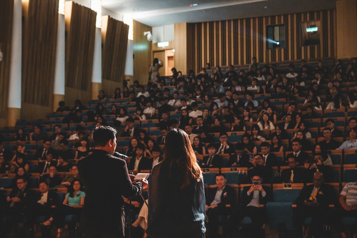 Congress auditorium audience